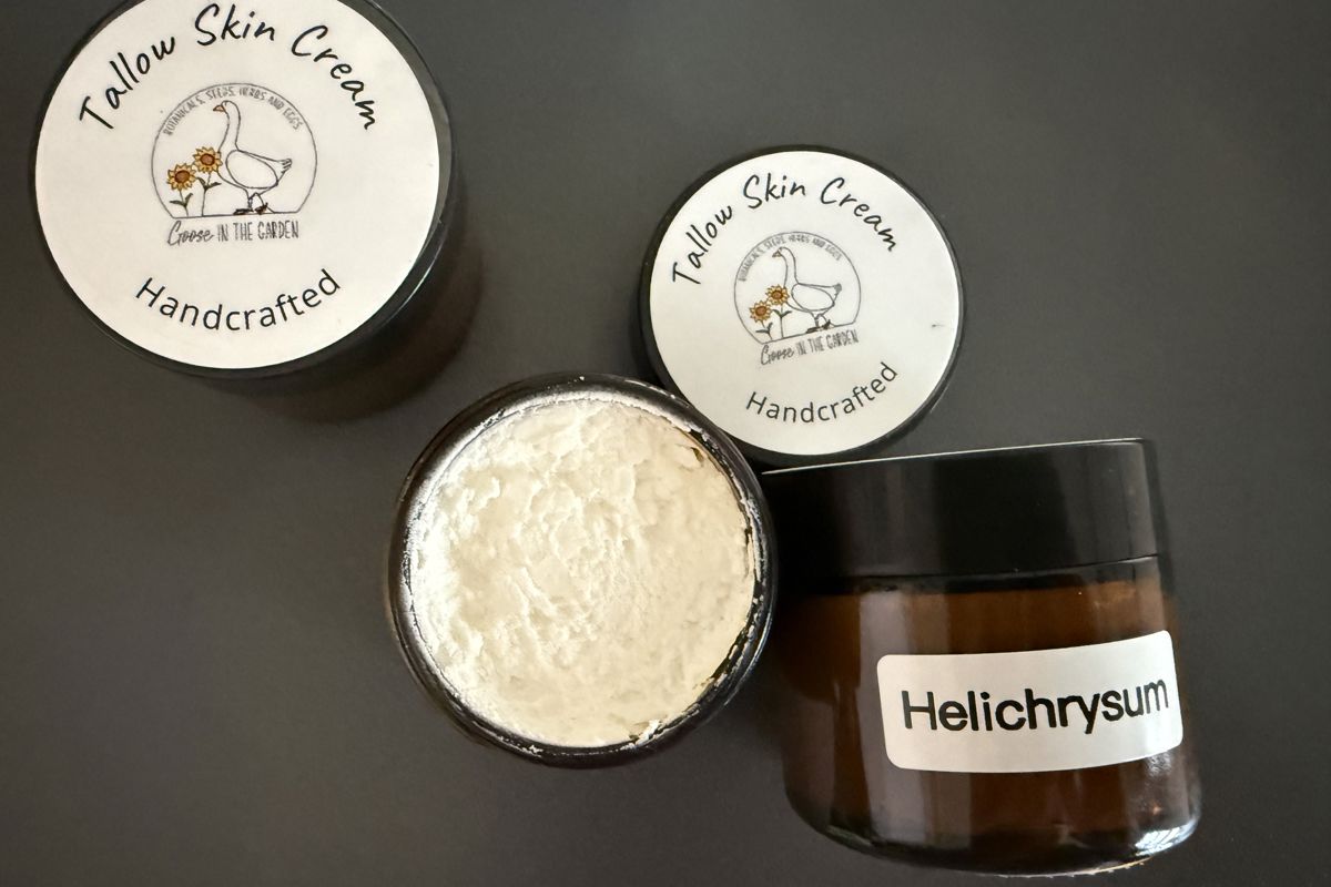 a group of jars of cream
