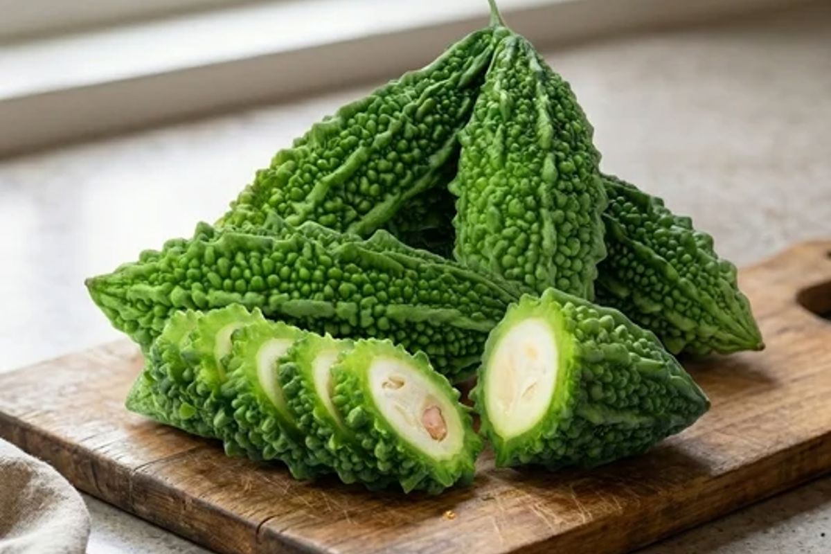 a group of green vegetables on a cutting board
